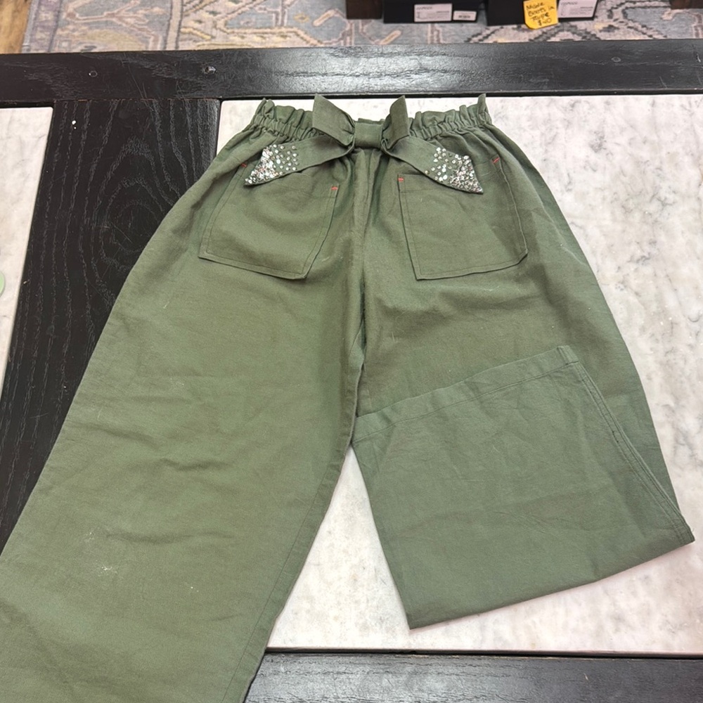 Pink Chicken Olive Green Pants